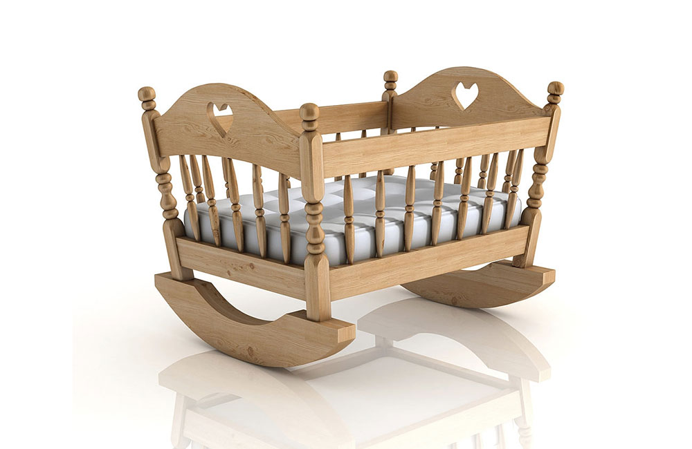 wooden bed